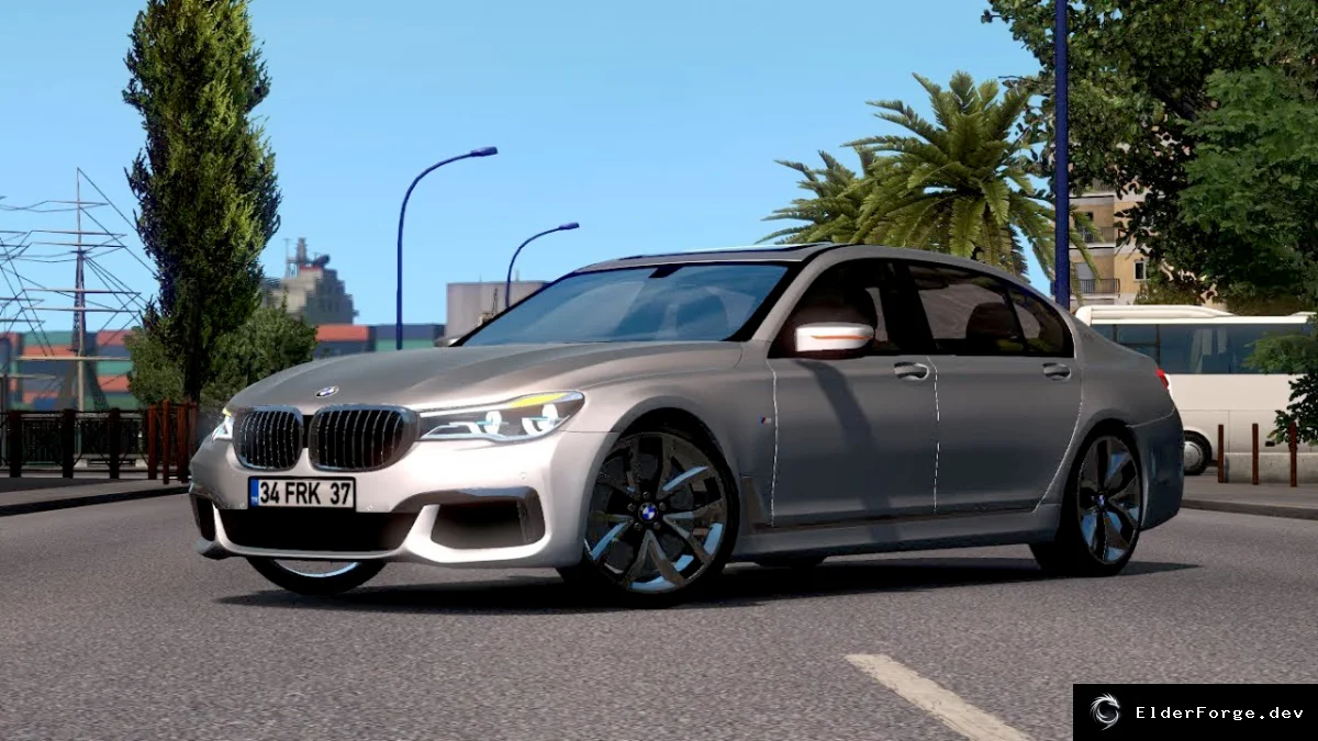 Обложка мода: BMW 760 Li XDrive для Euro Truck Simulator 2 – полная комплектация 2024