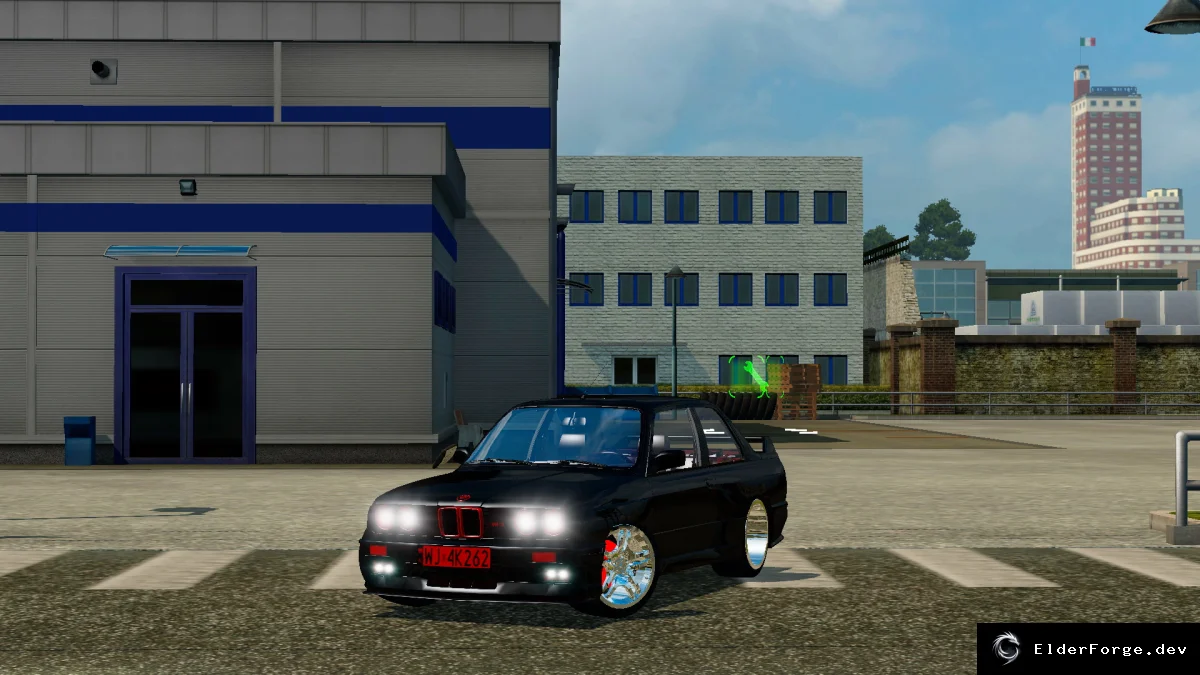 Обложка мода: BMW E30 – новый грузовик для Euro Truck Simulator 2 (интерьер, колёса, без физики)