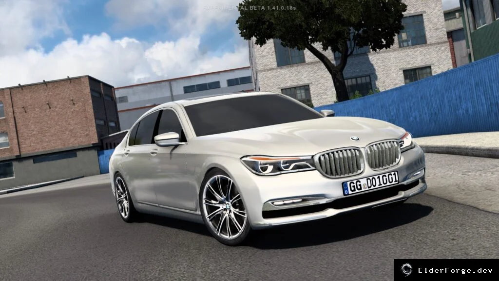 Обложка мода: BMW G11 2015 для Euro Truck Simulator 2 – полная комплектация (ETS2 1.41.x)