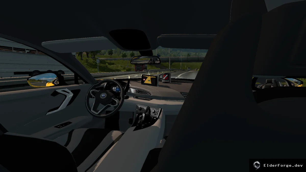 Обложка мода: BMW i8 V7 – электромобиль с 384 HP для Euro Truck Simulator 2 (версии 1.26)
