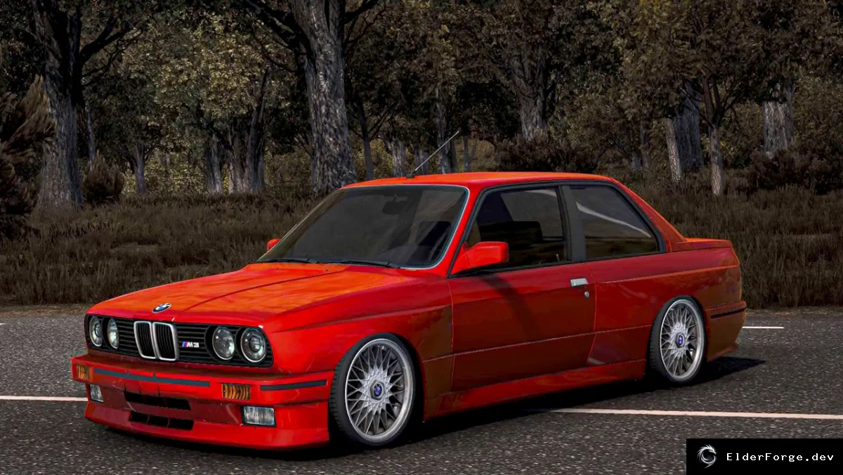 Обложка мода: BMW M3 E30 для Euro Truck Simulator 2 – полная кастомизация (ETS2 1.60)