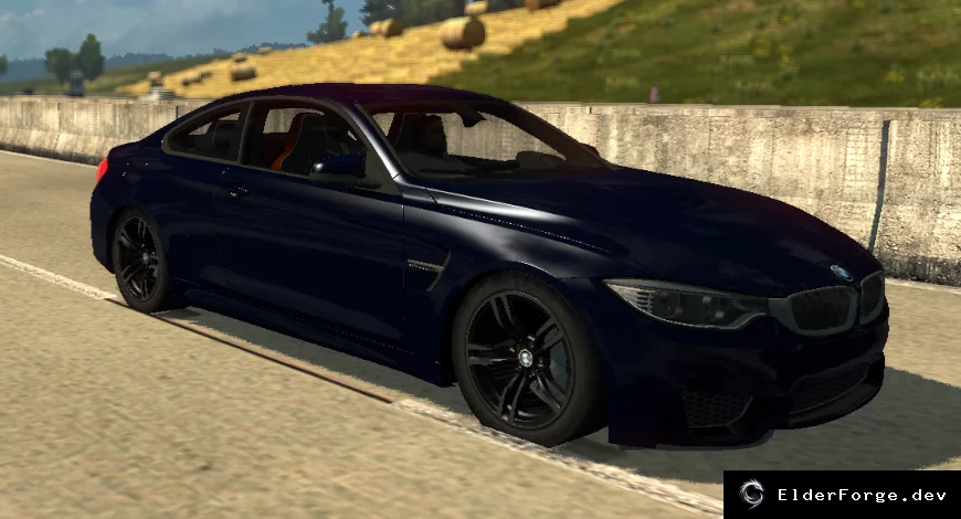 Обложка мода: BMW M4 F82 для Euro Truck Simulator 2 – быстрый легковой автомобиль (v1.31)