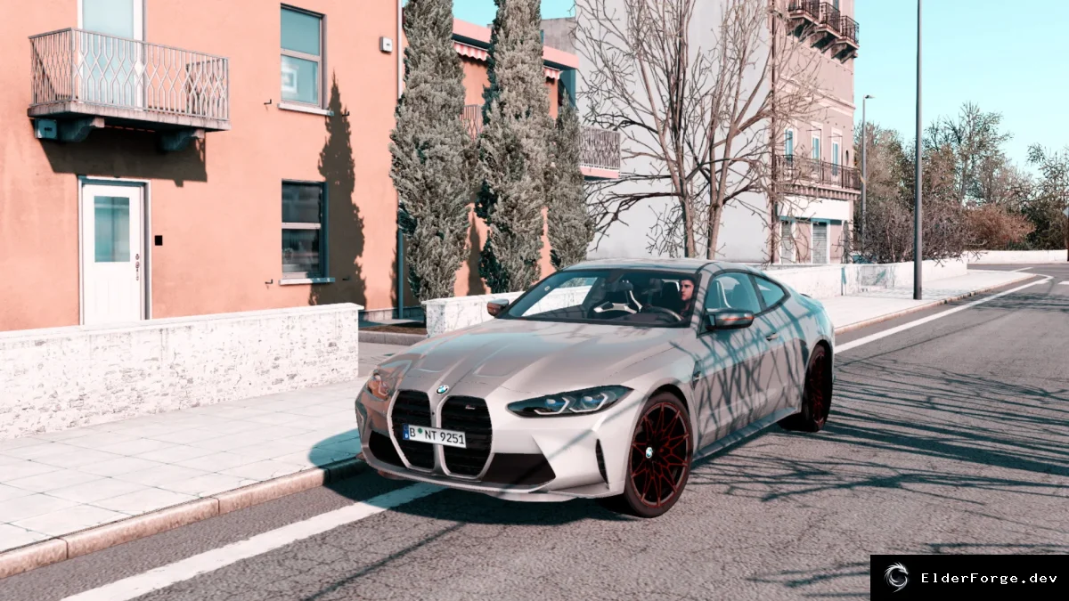 Обложка мода: BMW M4 G82 Competition 2022 для Euro Truck Simulator 2 – полные кастомизации