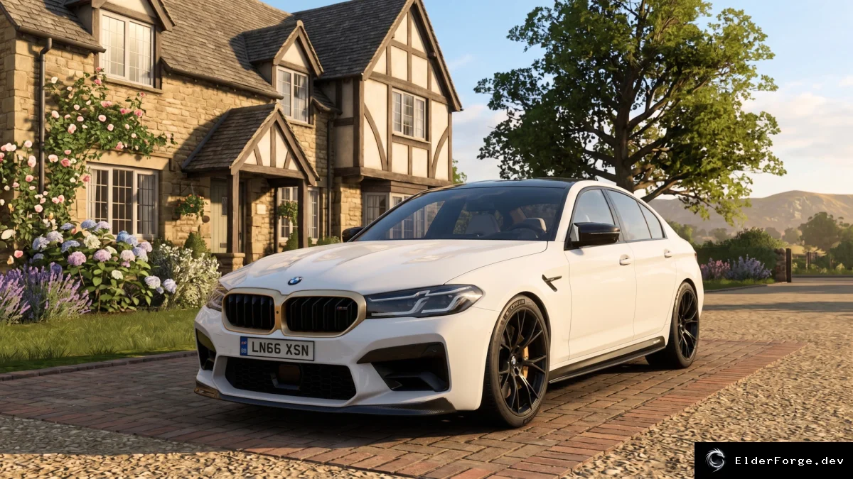Обложка мода: BMW M5 Competition 2023 для Euro Truck Simulator 2 – полные моды 1.60