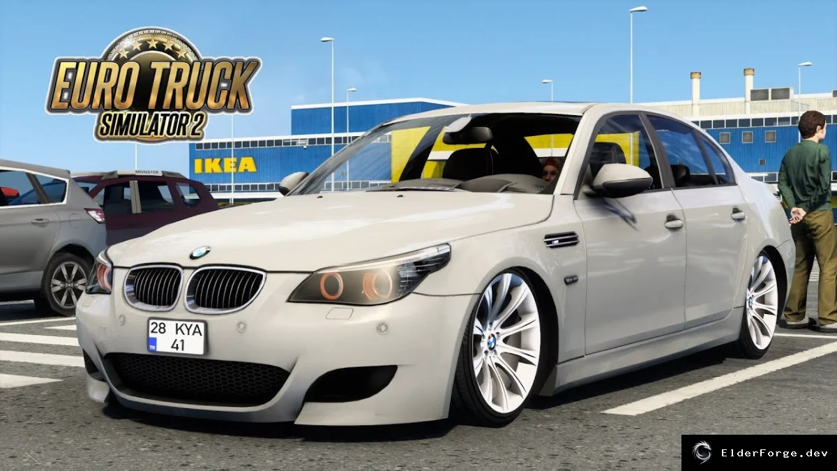 Обложка мода: BMW M5 E60 для Euro Truck Simulator 2 – полный набор (патч 1.48)