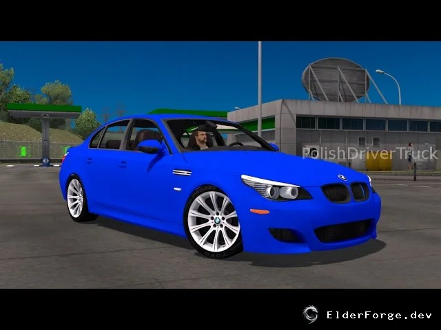 Обложка мода: BMW M5 E60 V10 – детализированный автопарк для Euro Truck Simulator 2