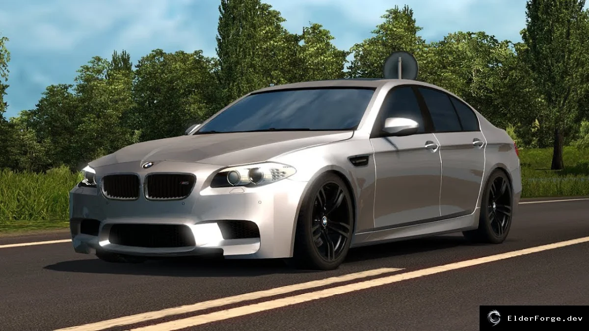 Обложка мода: BMW M5 F10 для Euro Truck Simulator 2 – полная комплектация (ETS2 1.41‑1.42)