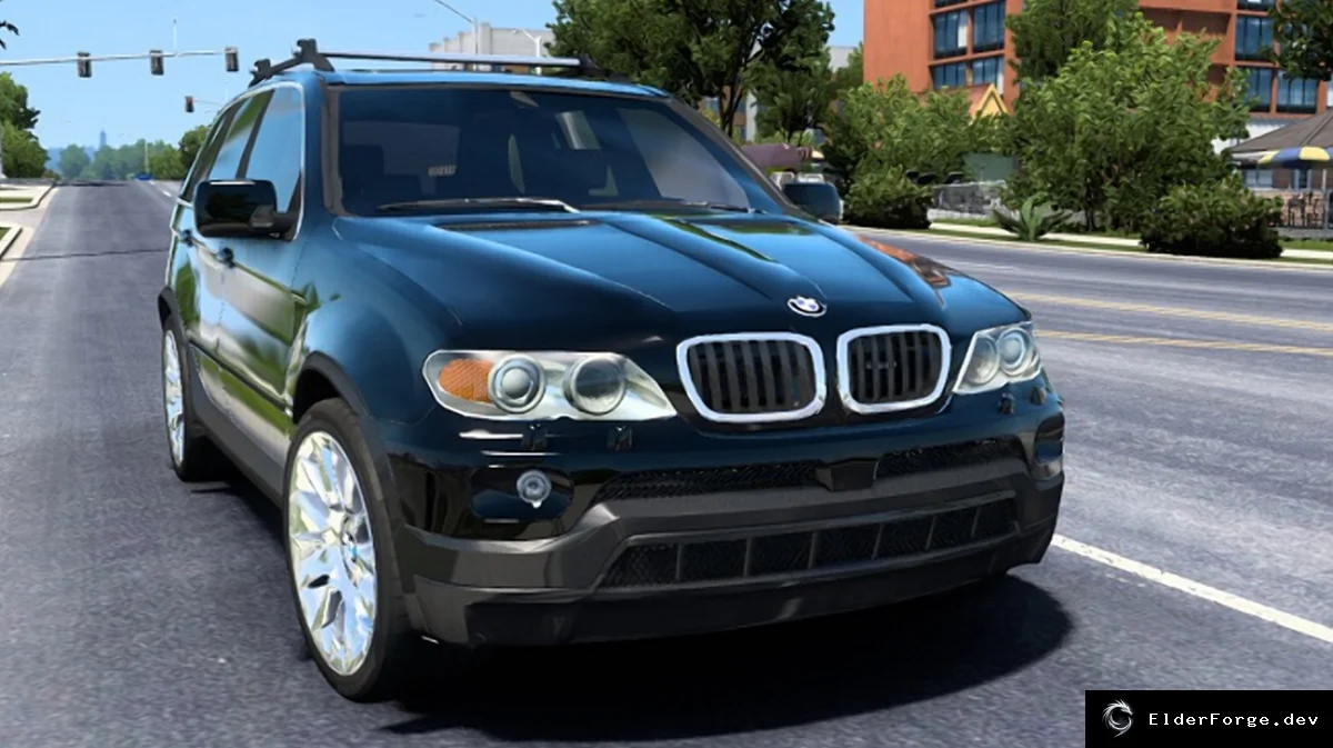 Обложка мода: BMW X5 E53 для Euro Truck Simulator 2 – высококачественный автопарк v2.4