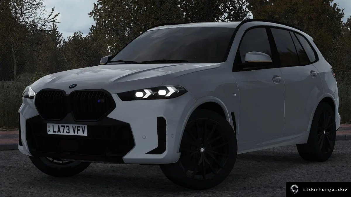 Обложка мода: BMW X5 G05 2024 для Euro Truck Simulator 2 – реалистичный внедорожник