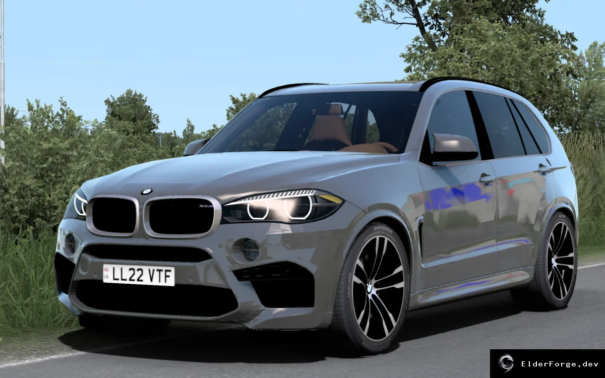 Обложка мода: BMW X5M F85 в Euro Truck Simulator 2 – автономный кроссовер с уникальными звуками
