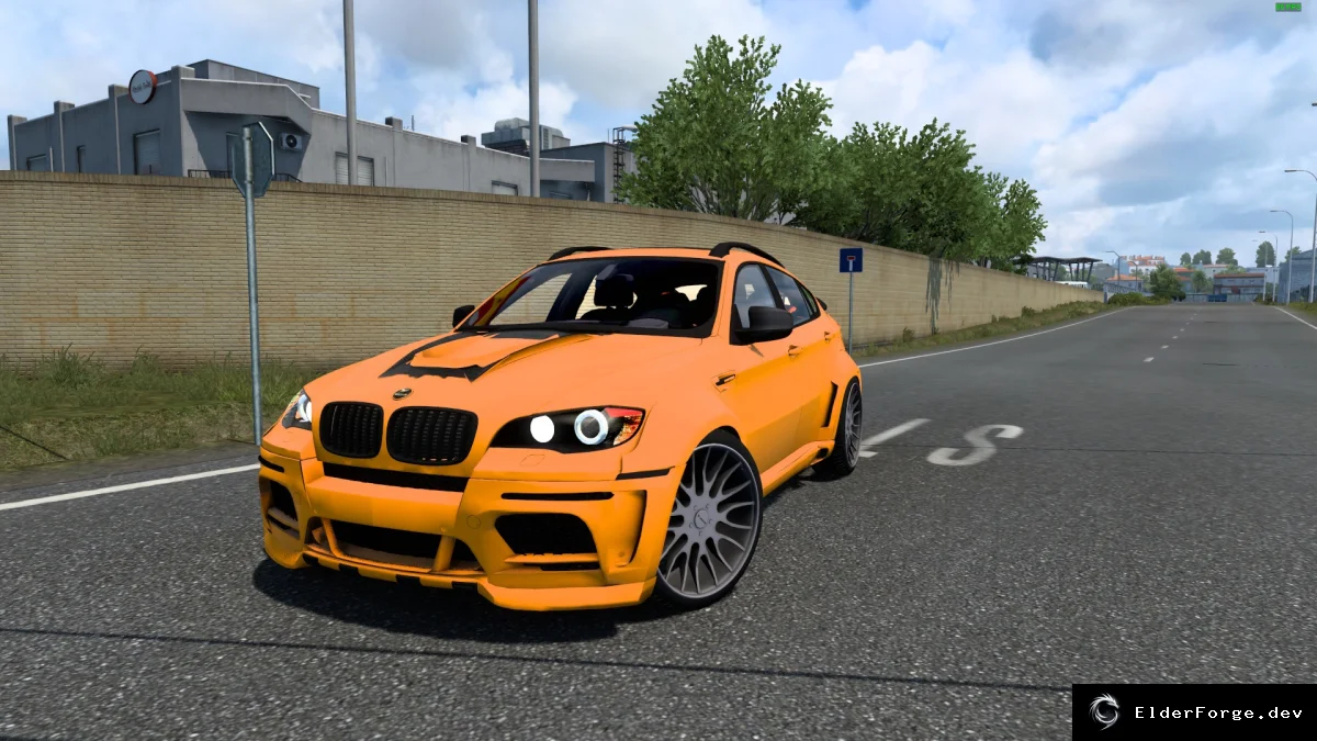Обложка мода: BMW X6 Hamann для Euro Truck Simulator 2 – реалистичный кроссовер в металлик