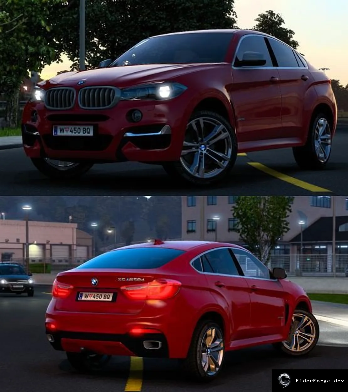 Обложка мода: BMW X6 M F16 v2.1 для Euro Truck Simulator 2 – реалистичный автопарк