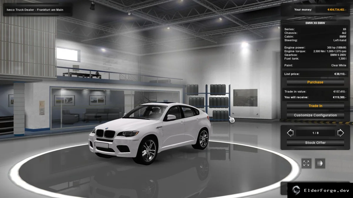 Обложка мода: BMW X6 v3.2 для Euro Truck Simulator 2 – полное обновление скриптов и новых функций