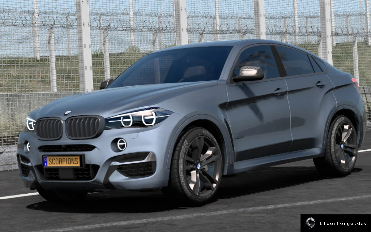 Обложка мода: BMW X6M F16 для Euro Truck Simulator 2 – полная кастомизация