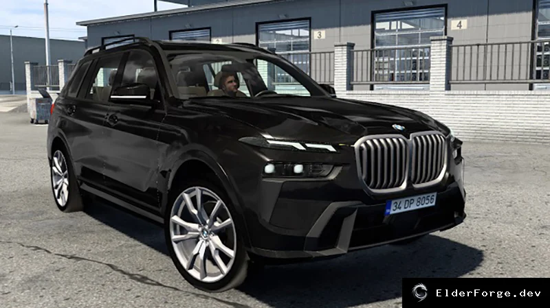 Обложка мода: BMW X7 2022 для Euro Truck Simulator 2 – новые авто, интерьер и звук