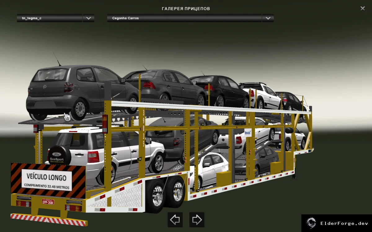 Обложка мода: Большие трёхярусные автопоезда для Euro Truck Simulator 2 – 10 новых скинов