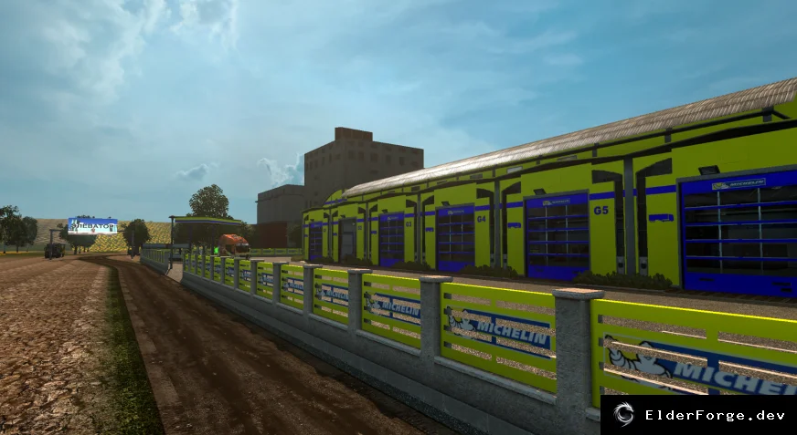 Обложка мода: Большой гараж Michelin Expensive для Euro Truck Simulator 2 – версия 2.0