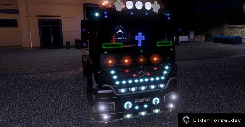 Обложка мода: Большой пакет аксессуаров для тюнинга всех грузовиков в Euro Truck Simulator 2