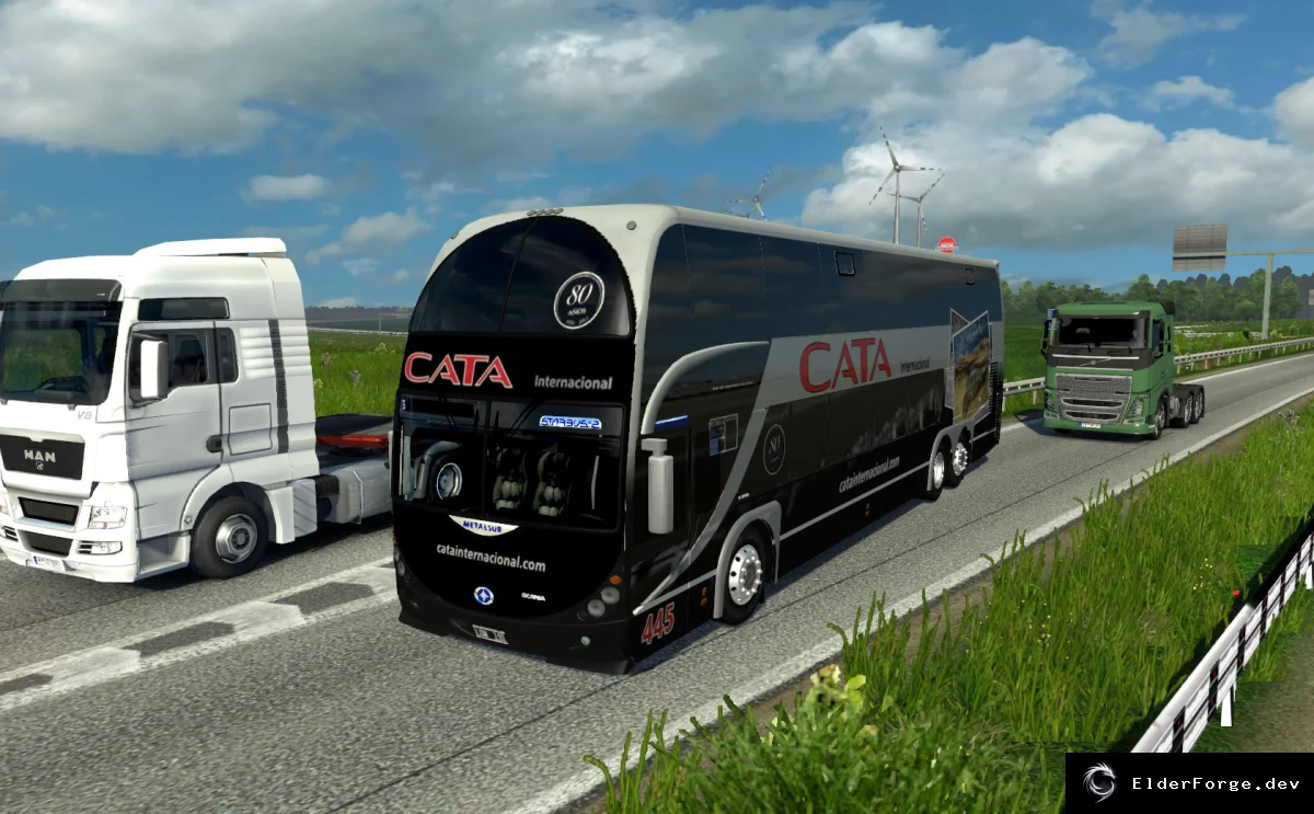 Обложка мода: Большой пакет автобусов для трафика в Euro Truck Simulator 2