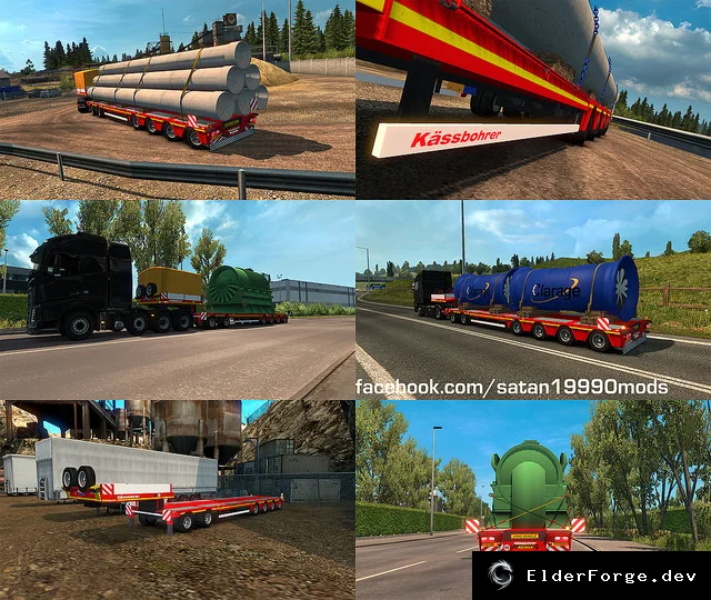 Обложка мода: Большой пакет прицепов для Euro Truck Simulator 2 – 75 новых полуприцепов (v4.2.1)