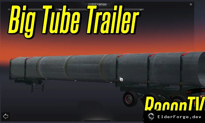 Обложка мода: Большой Тубус Трейлер для ETS2 – новый прицеп в заказах и трафике