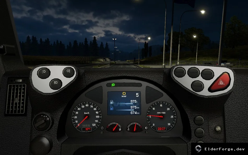 Обложка мода: Бортовой компьютер для Iveco Hiway &amp; Stralis в Euro Truck Simulator 2