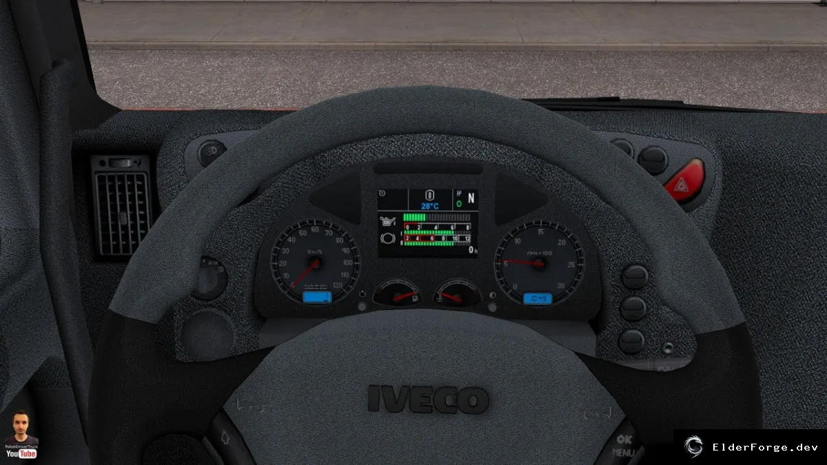 Обложка мода: Бортовой компьютер для Iveco Stralis в ETS2 – полные данные о скорости, расходе и состоянии