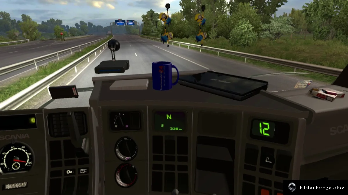 Обложка мода: Бортовой компьютер для Scania 143m в Euro Truck Simulator 2