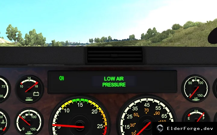Обложка мода: Бортовой компьютер Freightliner Argosy для Euro Truck Simulator 2 – расширенный HUD