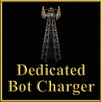 Обложка мода: Бот‑зарядник 2x2 для Factorio – быстрая подзарядка роботов