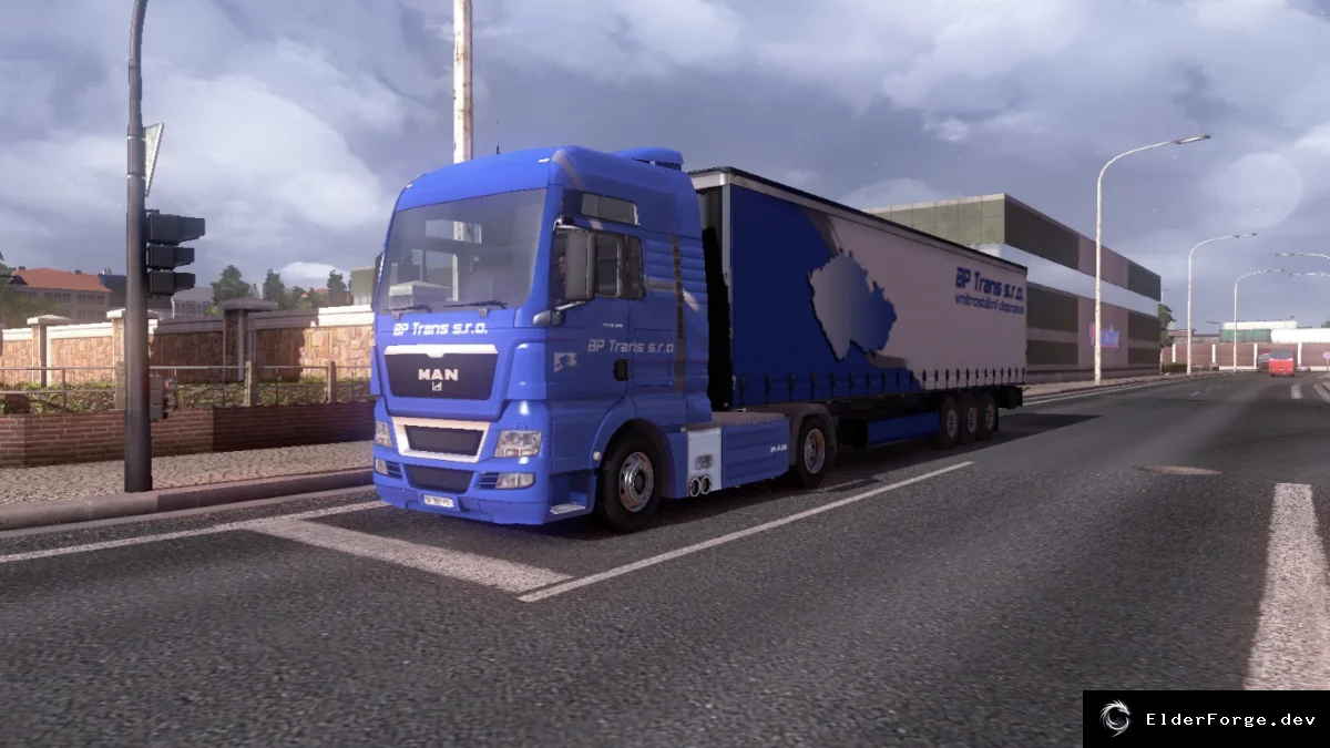 Обложка мода: BP Trans Combo Pack – новые скины для грузовиков и трейлера в ETS2