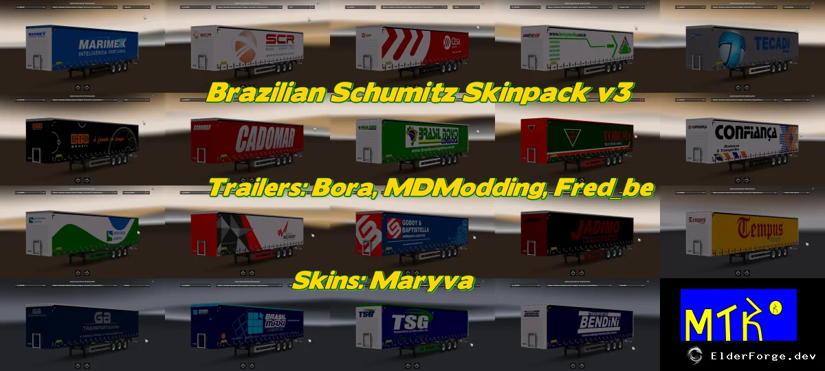 Обложка мода: Brazilian Schumitz Skinpack v3 – новые скины компаний для Euro Truck Simulator 2