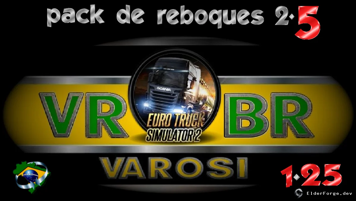 Обложка мода: Бразильские прицепы для Euro Truck Simulator 2 – лёгкая редакция