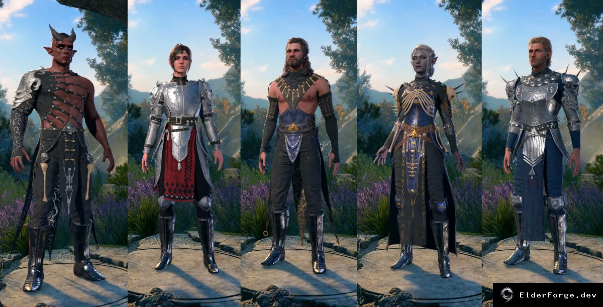 Обложка мода: Броня Мирука и Бэйна для Baldur's Gate 3 – русская локализация