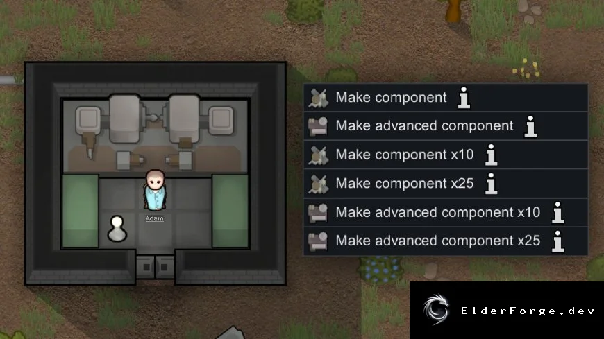 Bulk Components – ускоренный массовый крафт в RimWorld