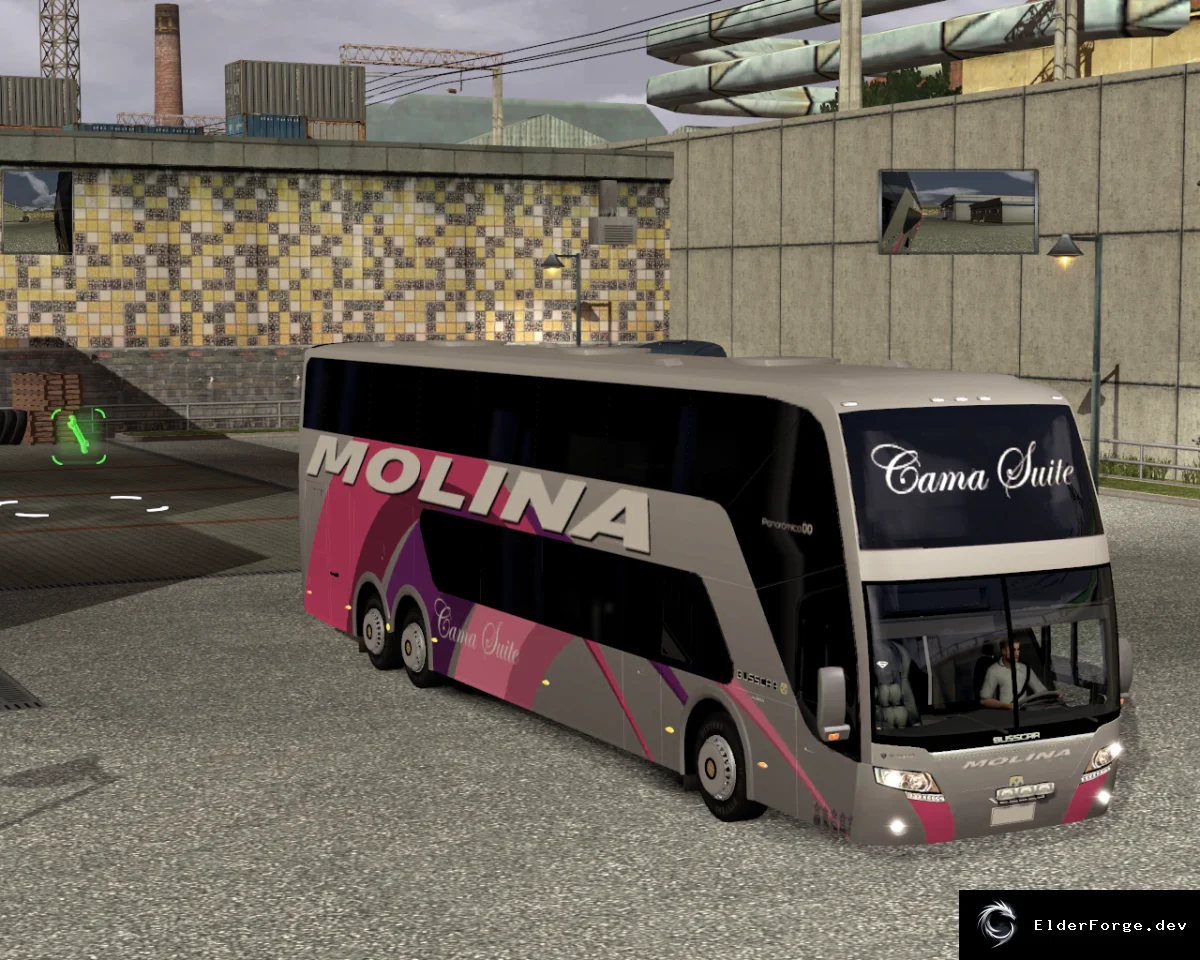 Обложка мода: Busscar Panaramico DD 2009 – новый автобус для Euro Truck Simulator 2