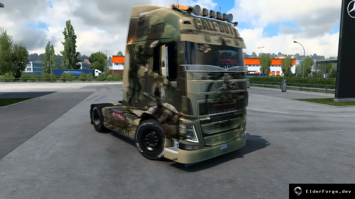 Обложка мода: Call of Duty HQ Paintjob Pack для Euro Truck Simulator 2 (ETS2)