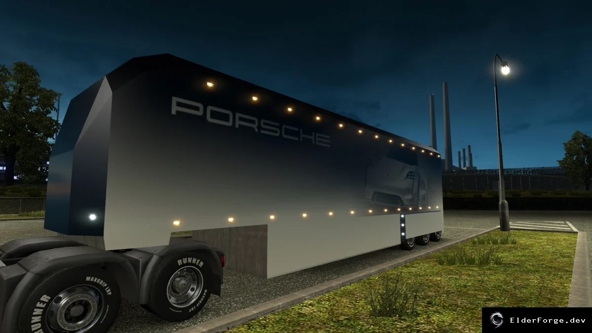 Обложка мода: Car Trailer – автономный трейлер для перевозки автомобилей в Euro Truck Simulator 2