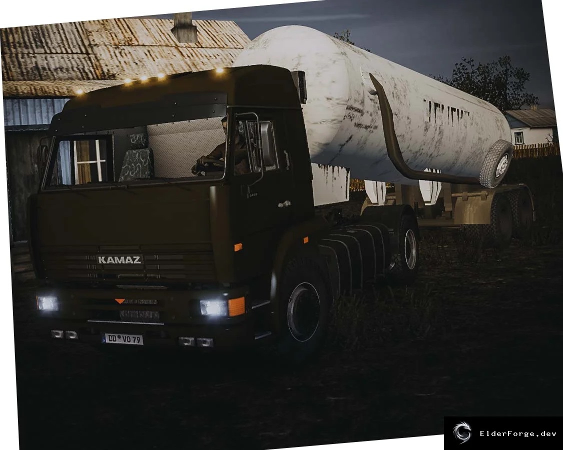 Обложка мода: Цементный прицеп для Euro Truck Simulator 2 – автономный, с уникальной световой маской