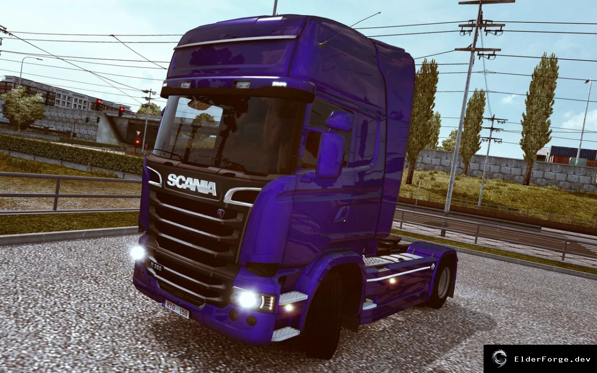 Обложка мода: Черная решетка для всех двигателей Scania S в Euro Truck Simulator 2