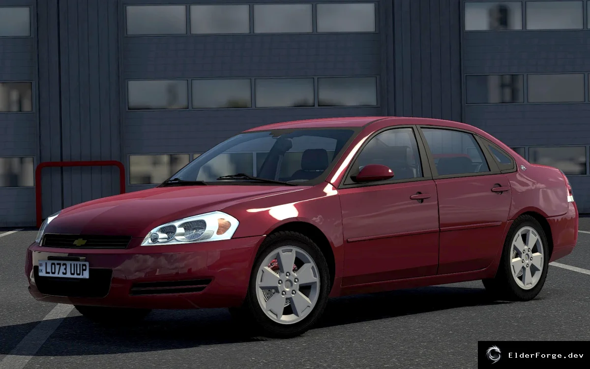 Обложка мода: Chevrolet Impala 2006 для Euro Truck Simulator 2 – реалистичный авто