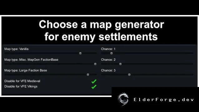 Choose Your Enemy Base – совместимость Large Faction Bases и Misc. MapGen