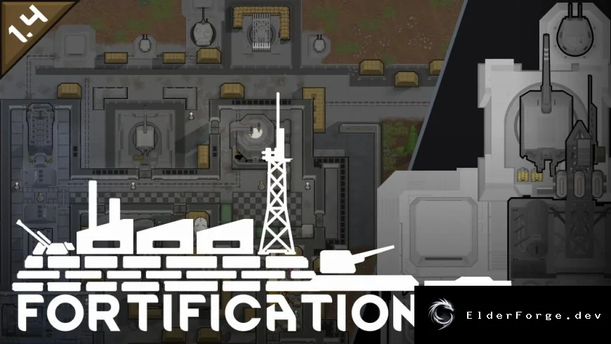 Обложка мода: Citadel Fortifications – Промышленный уровень для RimWorld