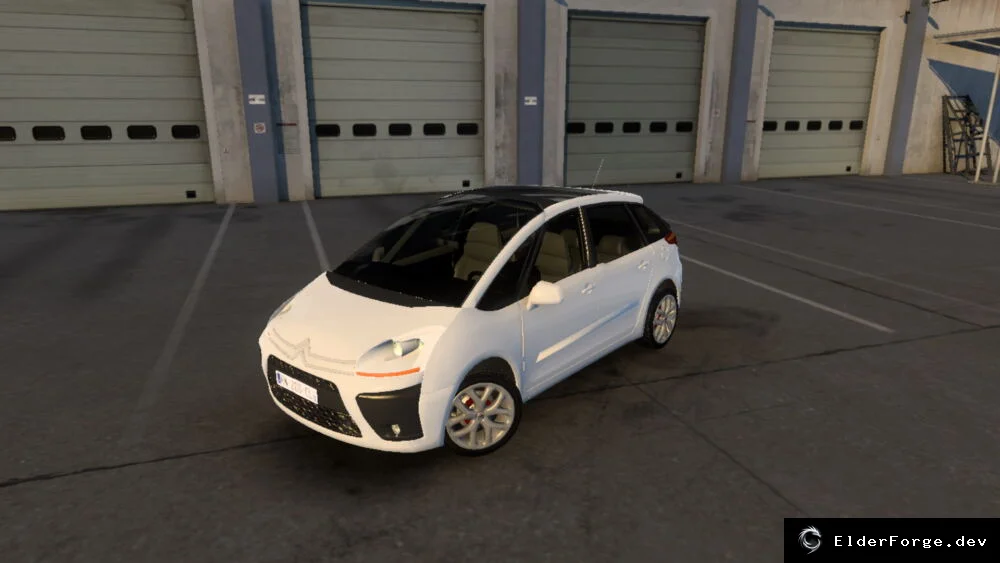 Обложка мода: Citroen C4 Picasso 2007 для Euro Truck Simulator 2 – новый автопарк