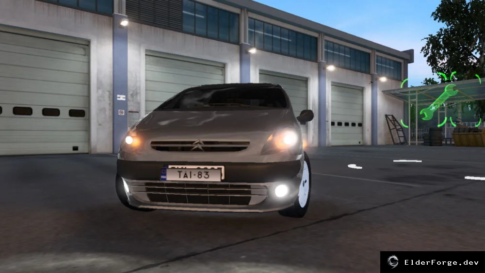 Обложка мода: Citroen Xsara Picasso HDI для Euro Truck Simulator 2 – полные кастомизации