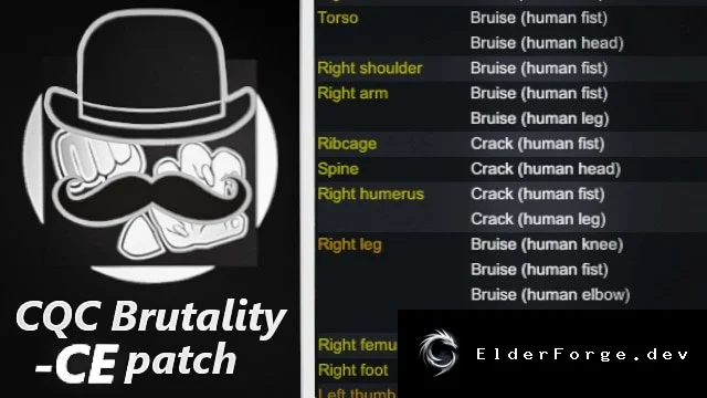 Close Quarters Combat Brutality – CE Patch для RimWorld