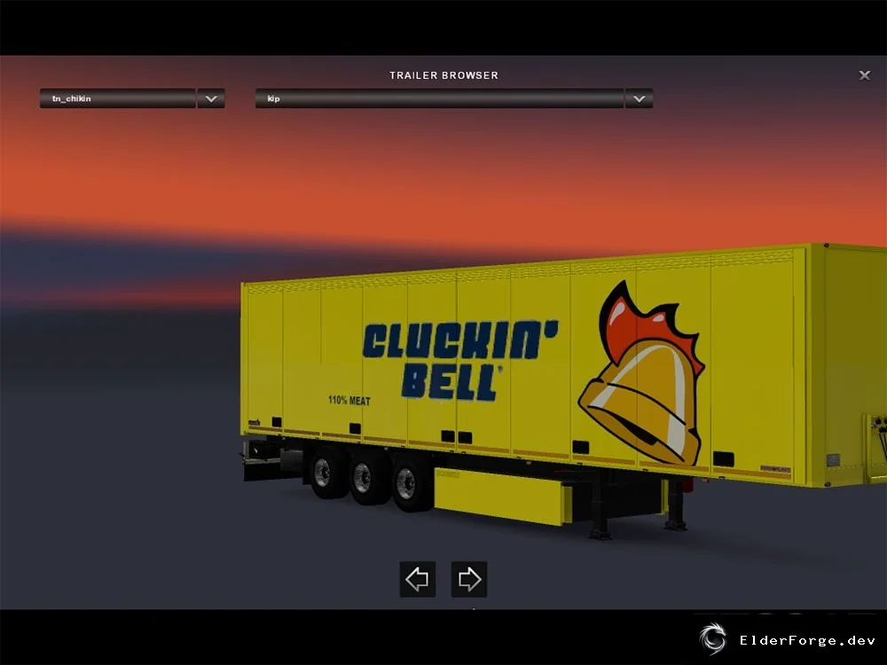 Обложка мода: Clukin Bell Trailer для Euro Truck Simulator 2 – новый прицеп
