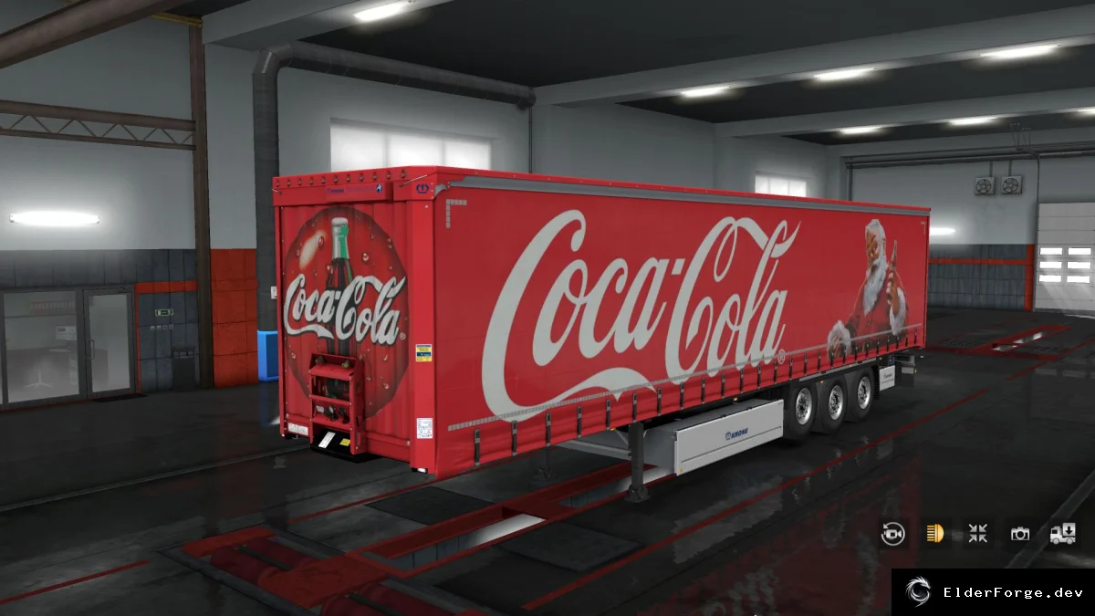 Обложка мода: Coca Cola – скин для прицепов Krone в Euro Truck Simulator 2 (ETS2) v1.0