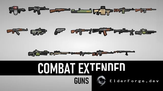 Combat Extended Guns – новые виды оружия для RimWorld