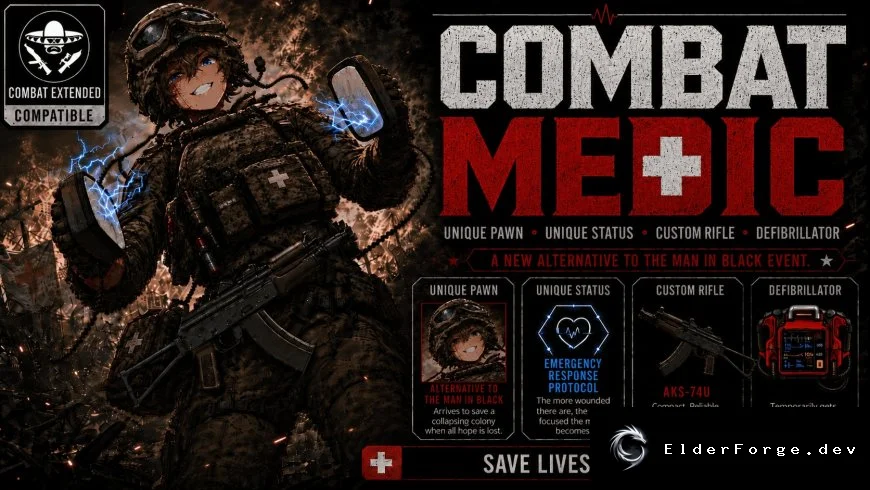 Combat Field Medic – Боевой медик Кейт для RimWorld